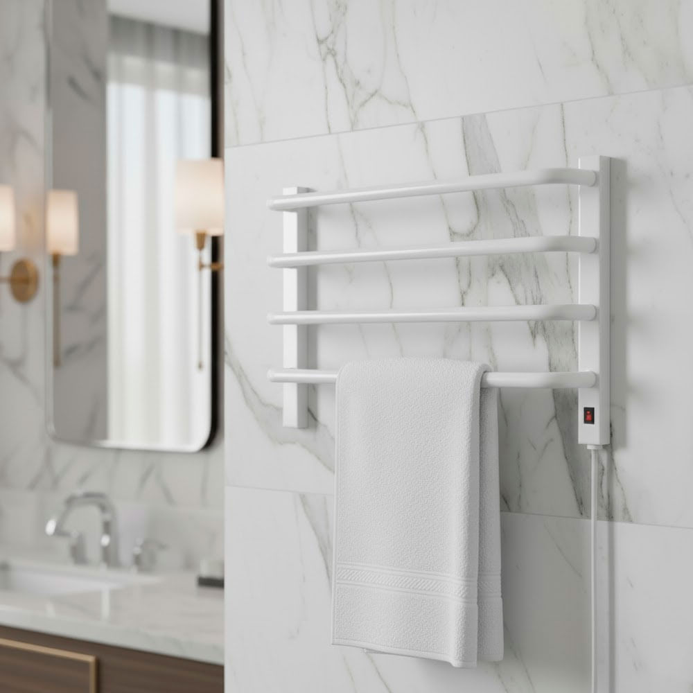 Toalheiro Termico para 1 Toalha 220V Fio Direito Branco Flape 40395_0